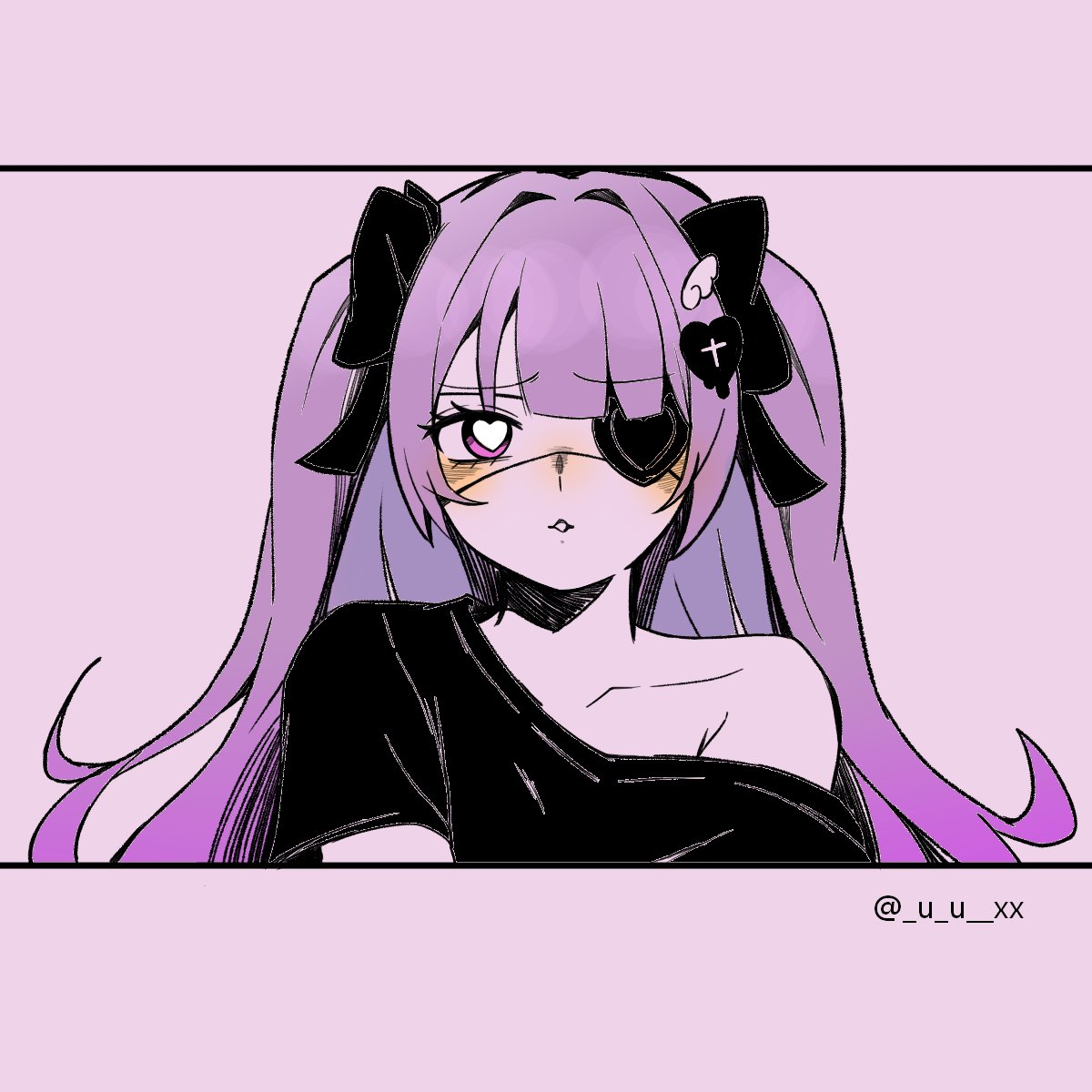 ハート目 2 (_u_u__xx )