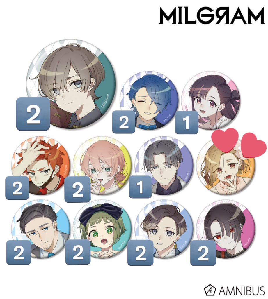 424_Alma's tweet photo. 【交換 】MILGRAM  ミルグラム バースデー　BD 缶バッジ

求)マヒル

譲) エス、ハルカ、ユノ、フータ、ムウ、シドウ、カズイ、アマネ、ミコト、コトコ

2BOX予約済み。お届け予定日が4月上旬頃なので長期取引可能な方のみ。
郵送でのお取引希望です(⋆ᴗ͈ˬᴗ͈)”
検索よりお気軽にお声がけください🌸 https://t.co/9XNAt9fVCH