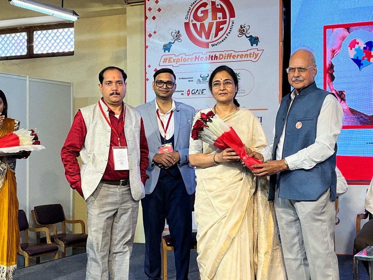 DrArchanaINC's tweet photo. Birla Auditorium में आयोजित Global Health & Wellness Festival (GHWF) के डॉक्टर सम्मान समारोह में मुख्य अतिथि के रूप में शामिल होकर सम्मानित महसूस किया।
समर्पित सभी चिकित्सकों को हार्दिक बधाई। Jaipur को आप सभी पर गर्व है।
#GHWF2026 #GlobalHealthFestival #ExploreHealthDifferently https://t.co/RM5YG15tbh