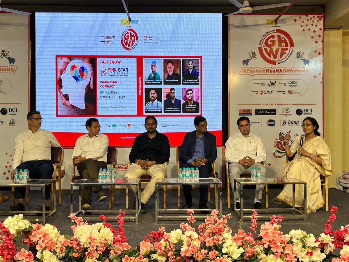 DrArchanaINC's tweet photo. Birla Auditorium में आयोजित Global Health & Wellness Festival (GHWF) के डॉक्टर सम्मान समारोह में मुख्य अतिथि के रूप में शामिल होकर सम्मानित महसूस किया।
समर्पित सभी चिकित्सकों को हार्दिक बधाई। Jaipur को आप सभी पर गर्व है।
#GHWF2026 #GlobalHealthFestival #ExploreHealthDifferently https://t.co/RM5YG15tbh