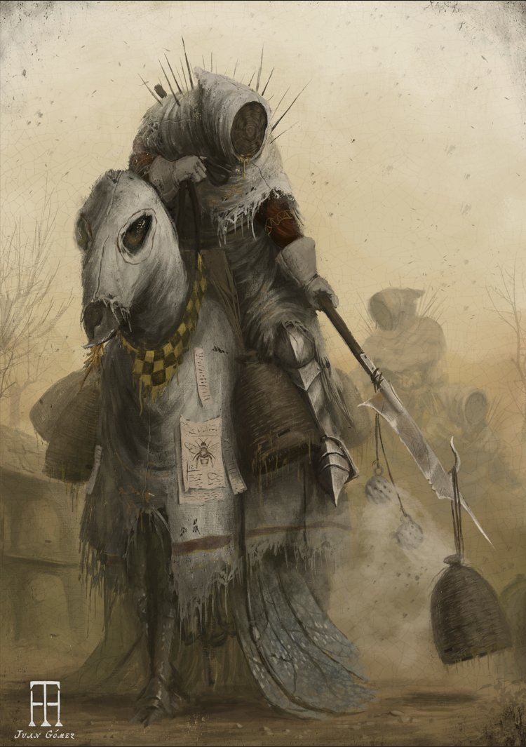 Corrupted beekeeper knight