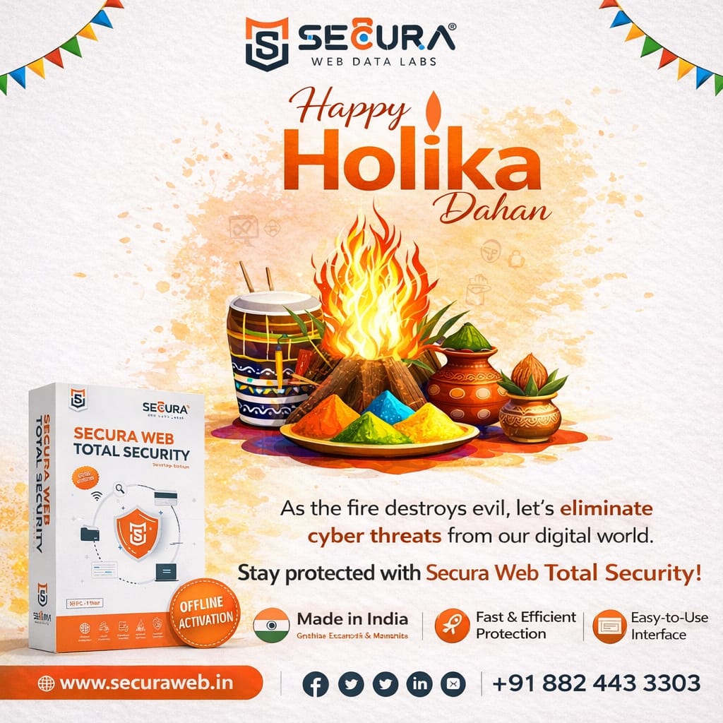 SecuraWebDL's tweet photo. 𝐓𝐡𝐢𝐬 𝐇𝐨𝐥𝐢𝐤𝐚 𝐃𝐚𝐡𝐚𝐧, 𝐝𝐨𝐧’𝐭 𝐣𝐮𝐬𝐭 𝐛𝐮𝐫𝐧 𝐞𝐯𝐢𝐥 — 𝐞𝐥𝐢𝐦𝐢𝐧𝐚𝐭𝐞 𝐜𝐲𝐛𝐞𝐫 𝐭𝐡𝐫𝐞𝐚𝐭𝐬 𝐭𝐨𝐨. 🔥
Upgrade to Secura Web #Total_Security and safeguard your digital life today.
Your security. Our priority.
#HolikaDahan2026 #SecuraWebTotalSecurity https://t.co/yxpNrpuUyn