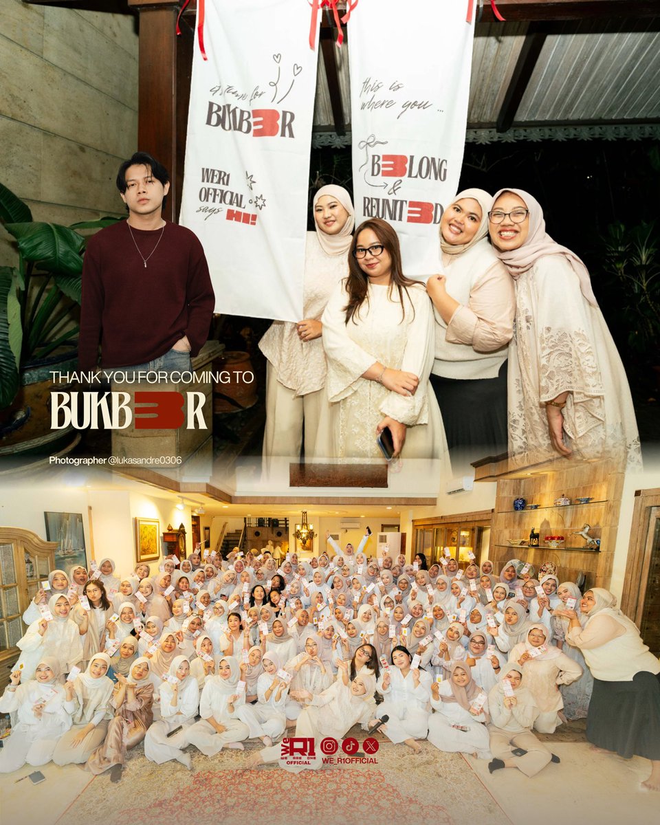 Alhamdulillah ternyata Rony jadi ikut🙏
Terimakasih yang udah seru seruan di #WeR1BUKB3R 🤍
