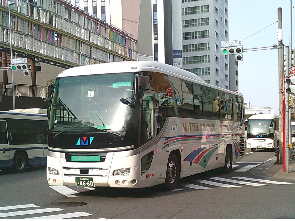 名鉄観光バス 3台口①81609②81504 ③81604 8時30