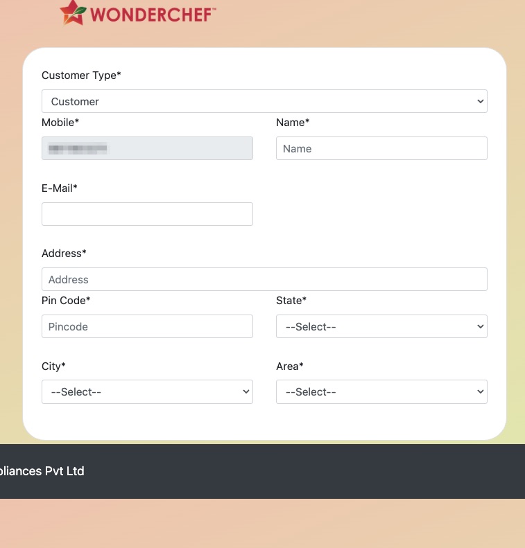 amit_wilson's tweet photo. @wonderchef there is not submit button on your warranty registration form. https://t.co/h3kuQDUskY