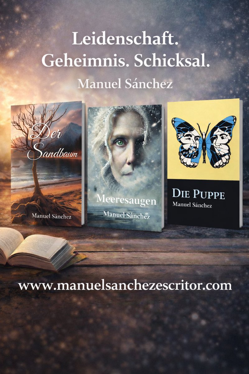 Entdecke Geschichten, die dich von der ersten Seite an fesseln und bis zum Schluss nicht mehr loslassen.

Die Romane von Manuel Sánchez verbinden Emotion und unvergessliche Charaktere.

🌐 manuelsanchezescritor.com

#manuelsanchezescritor #Roman #Bücher #Lesetipp #books