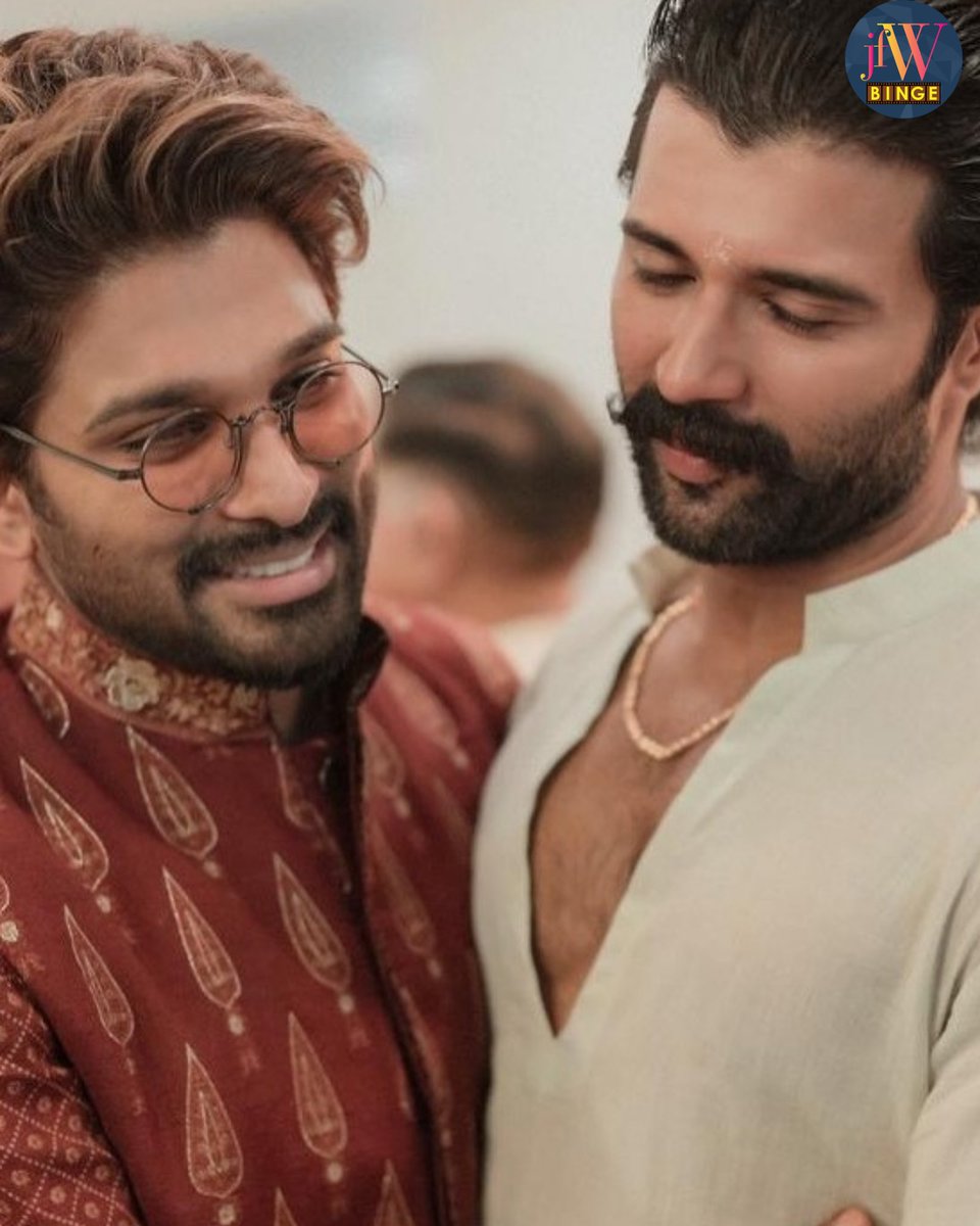 jfwdigital's tweet image. Newlyweds Vijay Devarakonda &amp;amp; Rashmika Mandana join Allu Sirish' pre wedding festivities.

#vijaydevarakonda #rashmikamandanna #virosh #jfwbinge