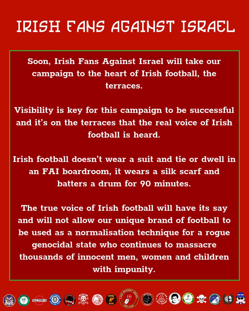 Irish Fans Against Israel tweet media