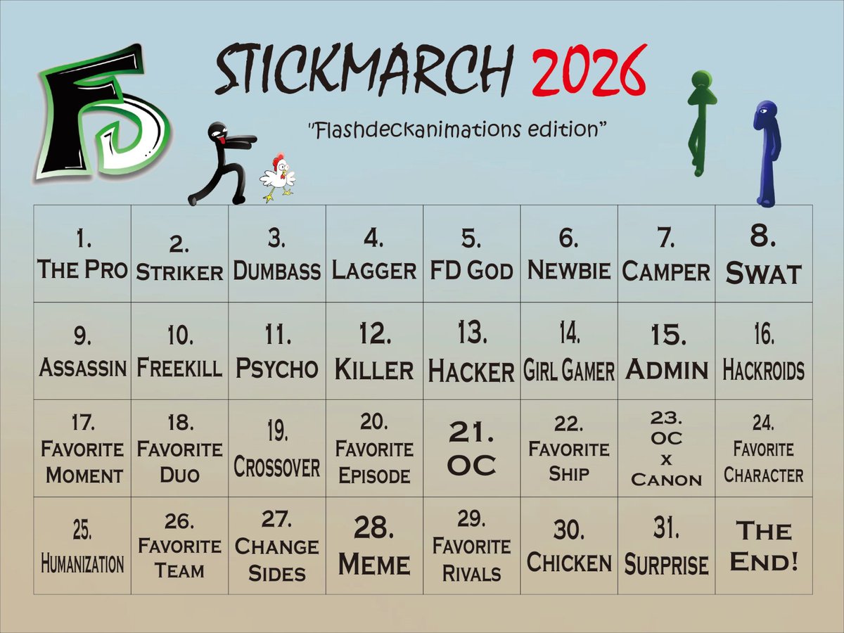 Flashdeck STICKMARCH 2026 (Flashdeckanimations Edition) Hi everyone! Me and ...