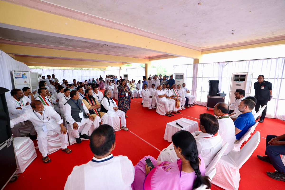 Political Affairs Committee meeting of Telangana and Andhra Pradesh held today under the leadership of LoP Shri <a href="/RahulGandhi/">Rahul Gandhi</a>.

📍Vikarabad, Telangana