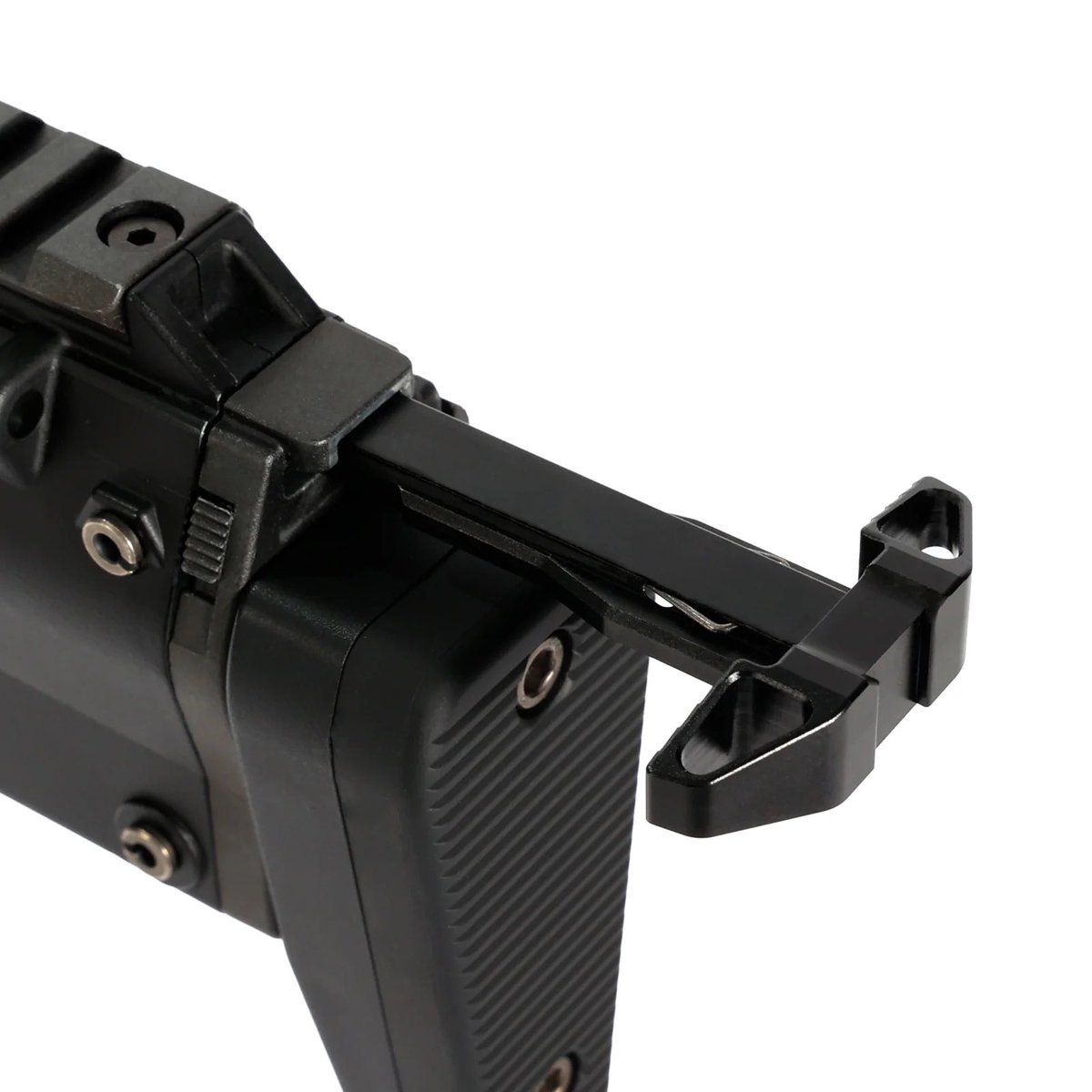 LAYLAX
東京マルイ MP7A1 GBB用
カスタムチャージングハンドル

純正のものよりハンドル部分が大きく❗️
左右を摘んで操作する必要がないので操作性🆙

アルミ製なので高強度なので操作時に安心感🆙

組み込み相談もお気軽に❗️

#SFBC