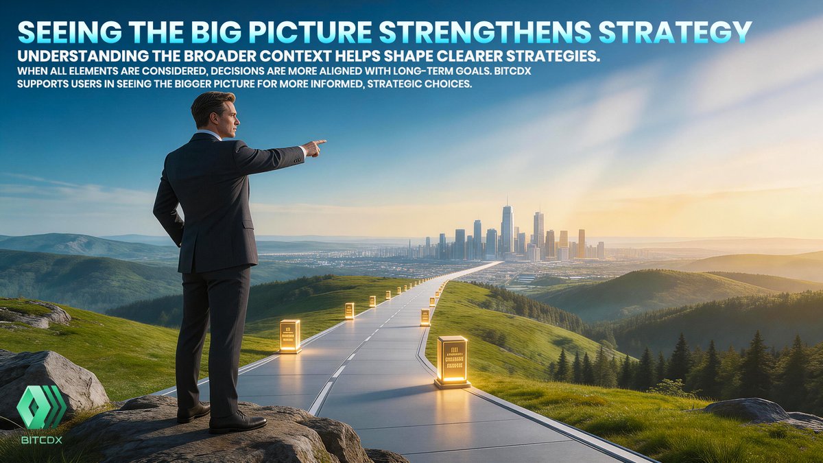 BITCDX_Global's tweet image. ✨ A broader perspective aligns strategy with long-term growth. 🌐
🔍 Seeing how pieces connect strengthens sustainable decisions. 🚀
🌱 Bitcdx helps turn wider insight into clearer direction.

#Bitcdx #StrategicClarity #GrowthMindset #DataDrivenStrategy