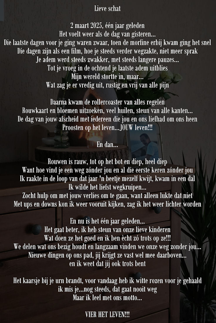 SylsLife's tweet image. Vandaag één jaar geleden...verder even geen woorden 😢
#rouw om #mijnlief