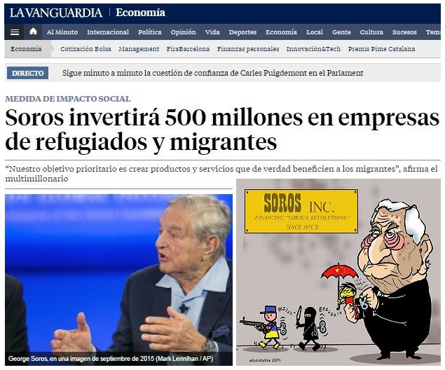 SIEMPRE CON LO PEOR DE LA TIERRA.
Con mucha certeza hay que dirigir las miradas hacia el especulador magnate internacional George Soros, ese para el que se presume que trabaja desde siempre <a href="/sanchezcastejon/">Pedro Sánchez</a> y por el que lleva haciendo las mayores barbaridades políticas y sociales