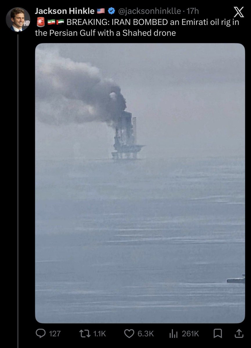 Related: every second thing this glowing green pile of shit tweets is a disinfo op straight from a focus group in Langley, so the fact that he’s attributing strikes on non-USraeli oil production facilities to Iran should be your first clue that this wasn’t actually them