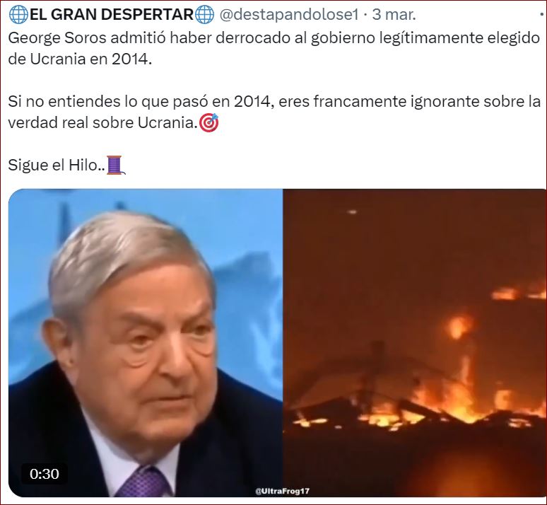 SIEMPRE CON LO PEOR DE LA TIERRA.
Con mucha certeza hay que dirigir las miradas hacia el especulador magnate internacional George Soros, ese para el que se presume que trabaja desde siempre <a href="/sanchezcastejon/">Pedro Sánchez</a> y por el que lleva haciendo las mayores barbaridades políticas y sociales
