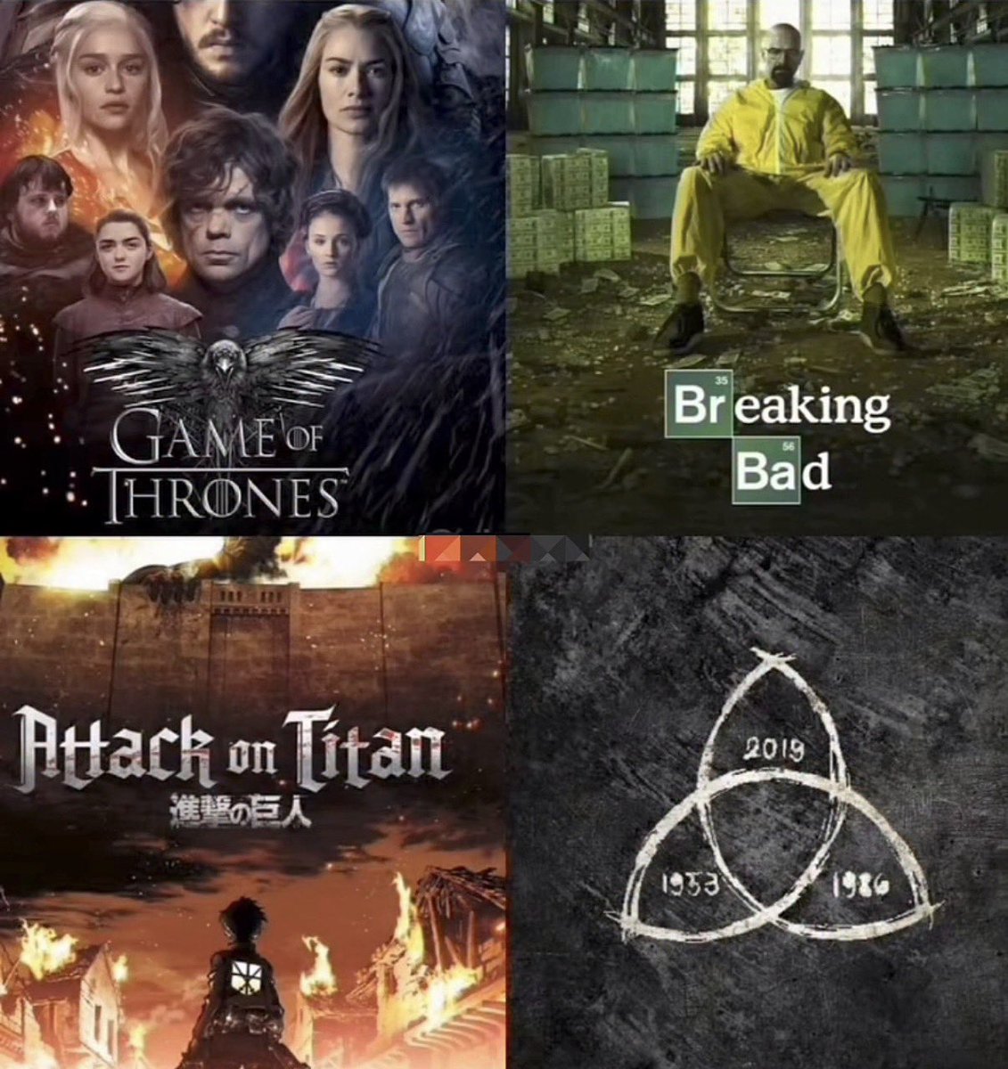 JatinTweets_'s tweet photo. Top 4 Greatest Shows Of All Time 🐐🎬 https://t.co/zZLmBhu8L0