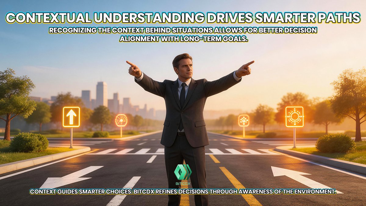 BITCDX_Global's tweet image. ✨ Context shapes direction and keeps decisions aligned with long-term goals. 🌐
🔍 When environments shift, awareness leads to smarter choices. 🚀
🌱 Bitcdx helps users adapt with informed perspective.

#Bitcdx #SmartDecisions #StrategicPathways #InformedChoices