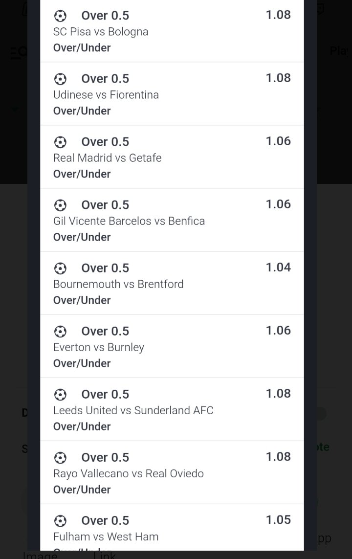 Over 0.5 Full time 🔥

46 games✅

Code 👉5PMZJU

Repost, like, Follow 🙏