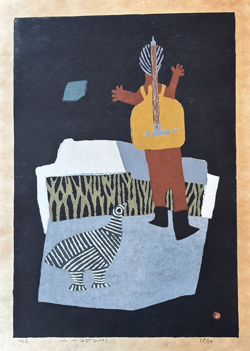 畦地梅太郎「わかれ」が新入荷しました。 木版 ed.50 直筆サイン 昭和