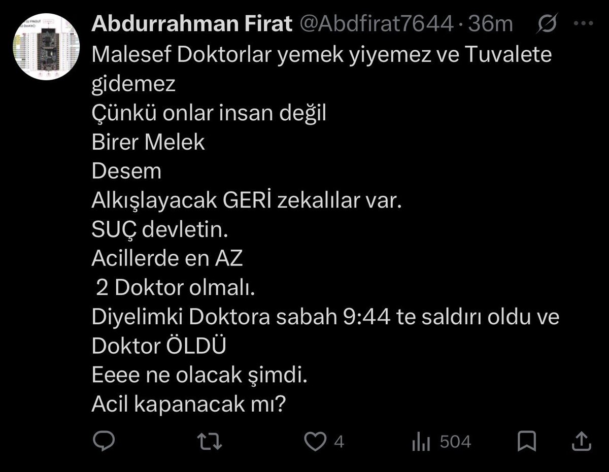 adamın 2 doktor olmasını isteme sebebine bakın..