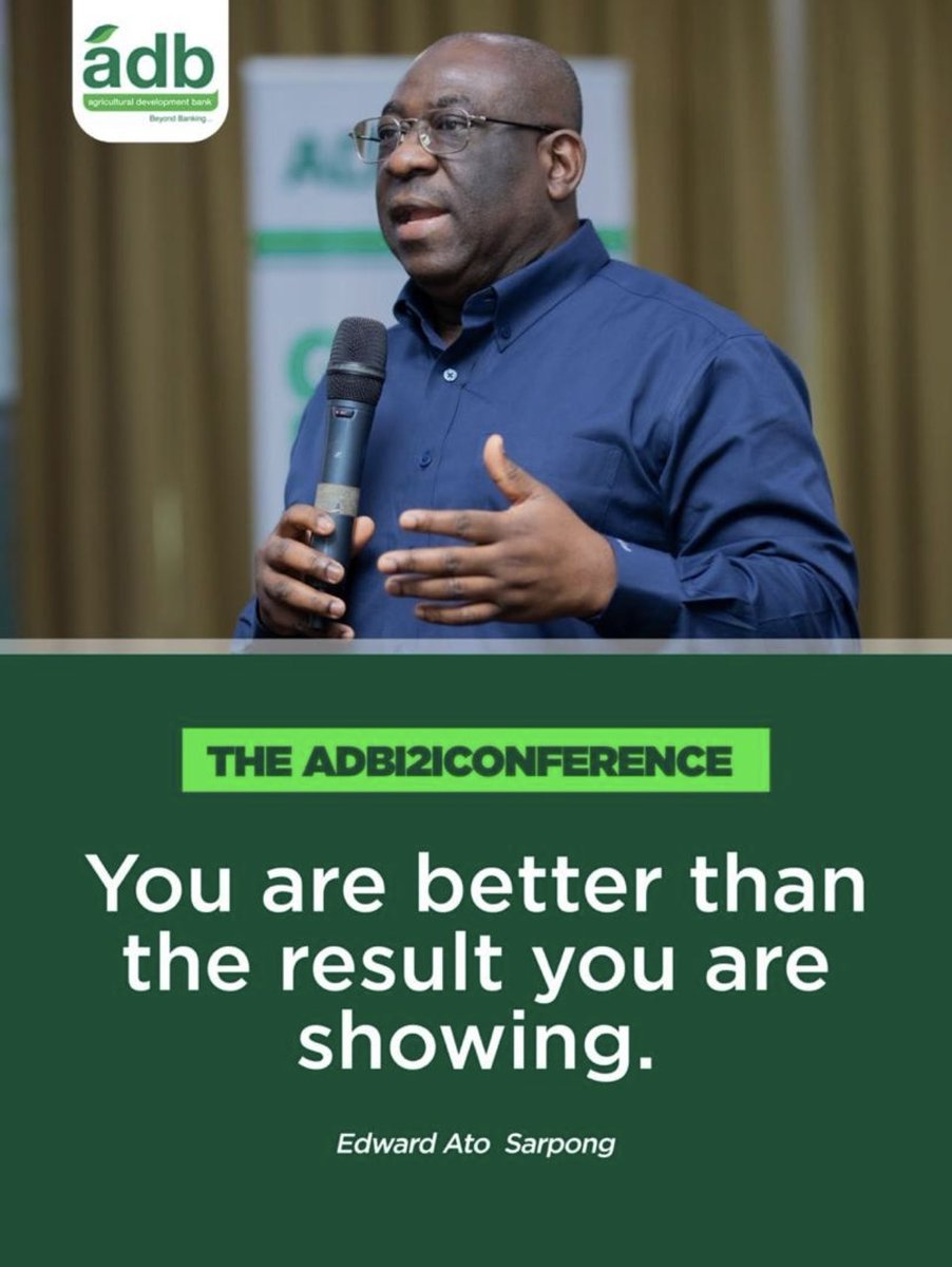 adb_Ghana's tweet image. You are better than the result you are showing. Don’t settle where you are. There’s more in you.🔥 #MondayMotivaton 

ADB, Beyond Banking…