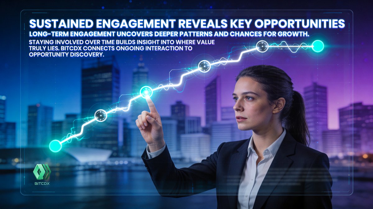 BITCDX_Global's tweet image. ✨ Long-term engagement reveals opportunities short bursts can miss. 🌐
🔍 Consistent involvement strengthens results and sharpens awareness. 🚀
🌱 Bitcdx supports steady participation that turns patterns into progress

#Bitcdx #SustainedEngagement #LongTermInsight
