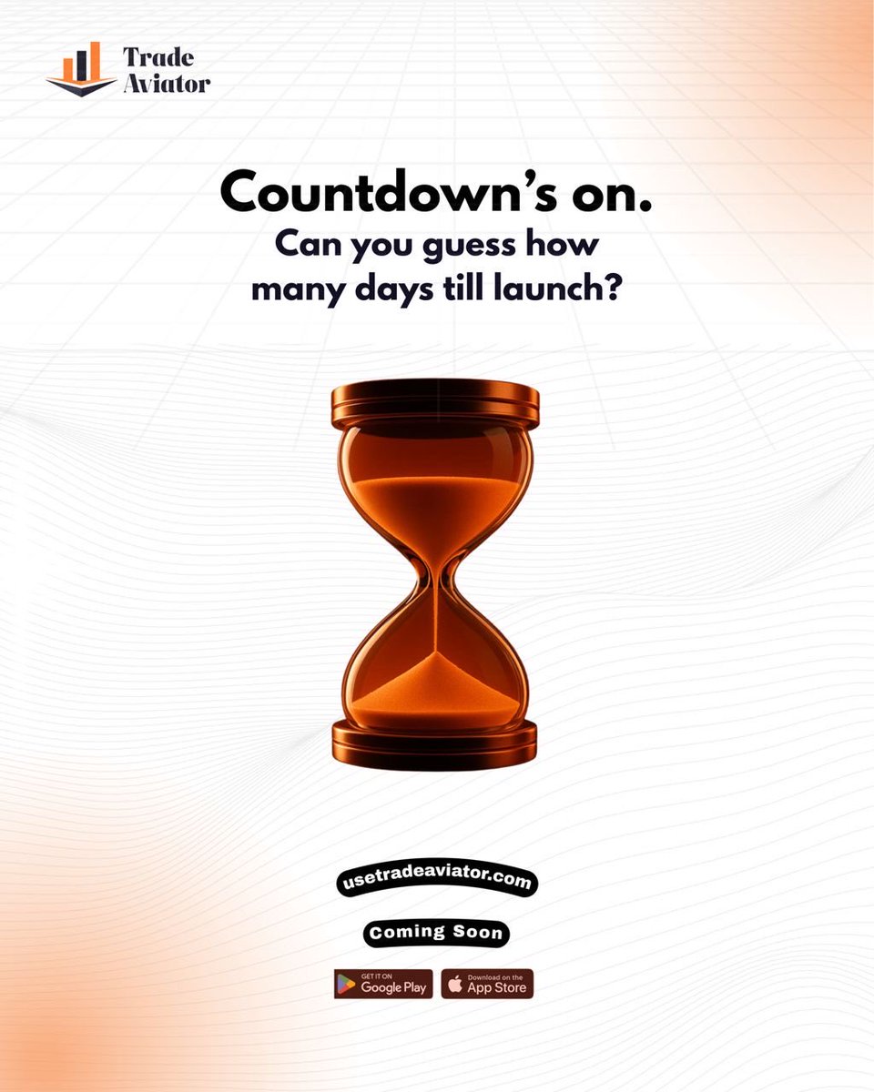 usetradeaviator's tweet photo. The Countdown is Officially ON ⏳🚀
The wait is almost over. The thousands of hours of development, the late nights, and the relentless drive to build the ultimate trading experience have all led to this moment. https://t.co/DXA0wzTtWX