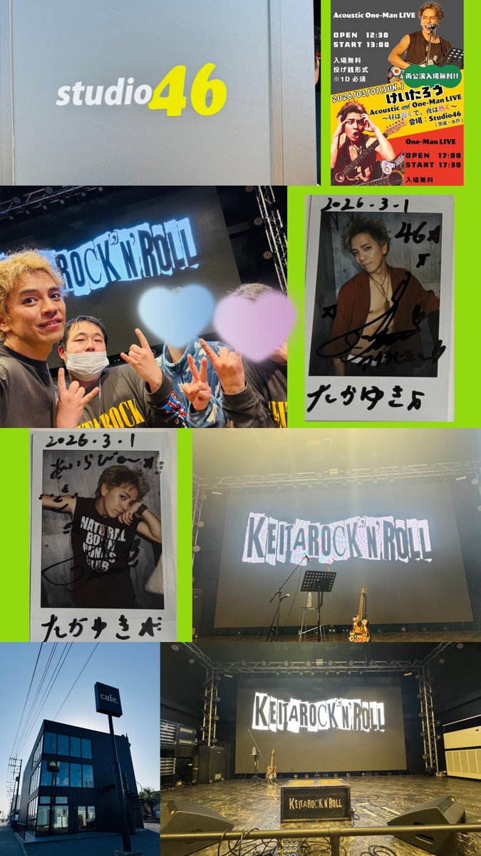 hwg218's tweet photo. 昨日は、けいたろう🦁の昼は、Acoustic One-ManLIVEと夜は、One-ManLIVEに
Studio46に行った来ました。
初めてのAcoustic One-ManLIVE行けてめっちゃ嬉しかった(*≧∀≦*)。
沢山のロックの曲聴けて嬉しかったし楽しかった。☺️🦁
#けいたろう
#Studio46 https://t.co/TUUwe29nEP