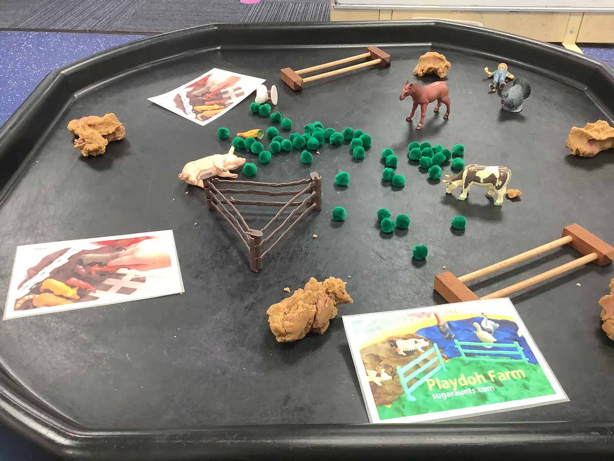 How lucky are we! <a href="/HasNursery/">Hindley All Saints Nursery</a> have a play dough farm in our #ContinuousProvision today! 

#EYFS
#EAD