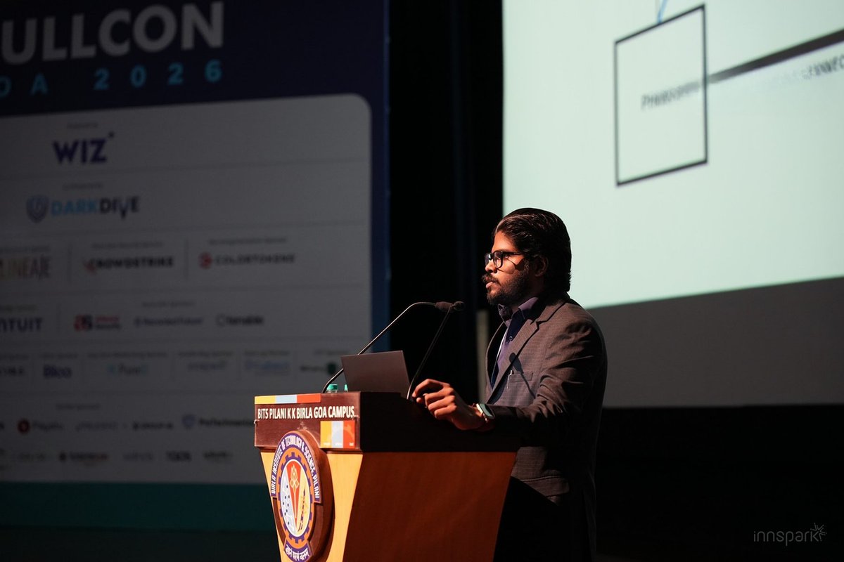 Team_InnSpark's tweet photo. Our masterclass at @nullcon 2026 on "Unauthenticated Pre-Pairing GATT Write Vulnerability" received warm appreciation from dignitaries and distinguished industrial leaders. 
Thank you, Nullcon, for this wonderful opportunity.
#Innspark #NullconGOA2026 #IoT https://t.co/UM9JkomVh8