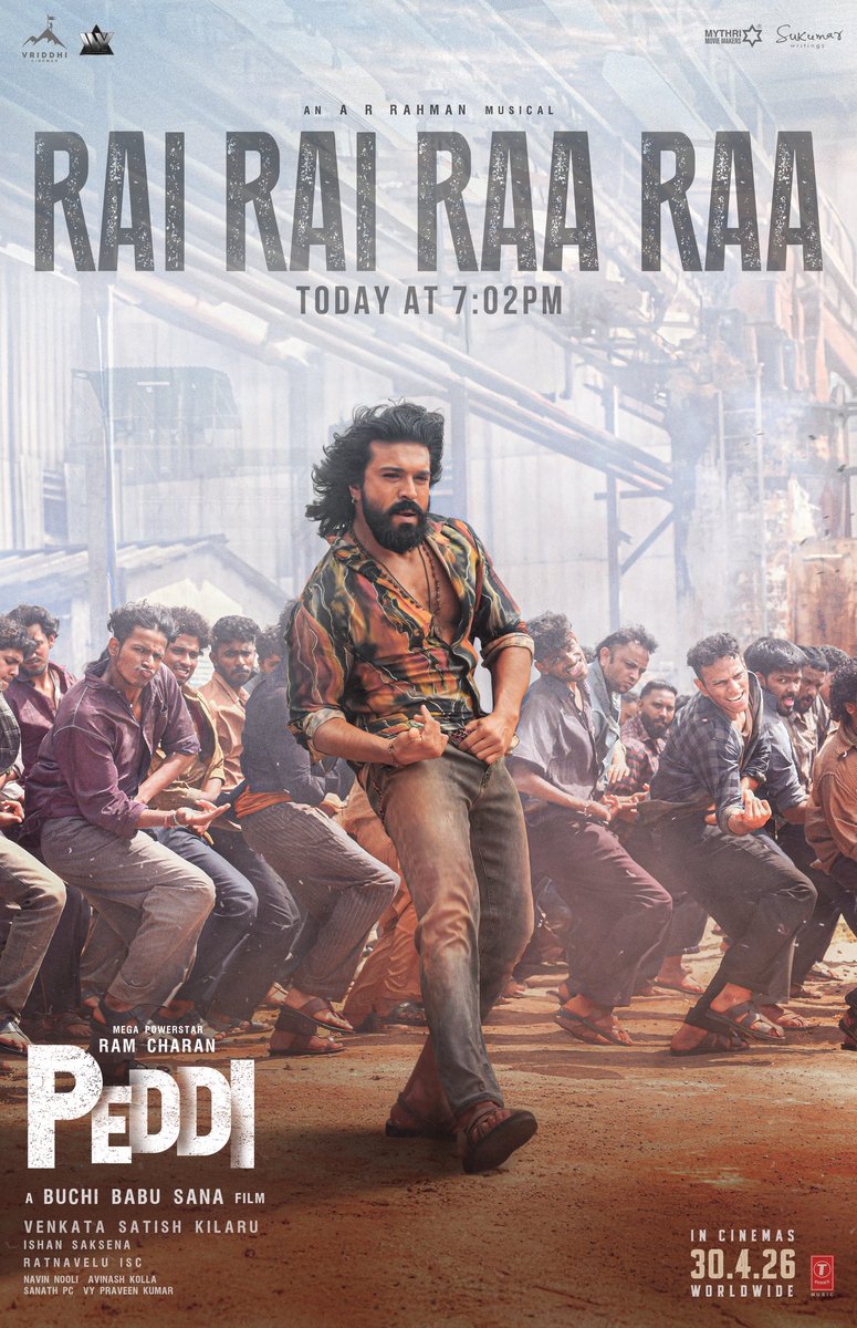 _MovieVerse's tweet photo. #VishwanathAndSons First Look Released, #Toxic First Single #Tabaahi Released ✅️

Next #Paddi Second Single #RaiRaiRaaRaa, Releasing Today at 07:02PM 🎶

Waiting... https://t.co/ePVw58D3Os