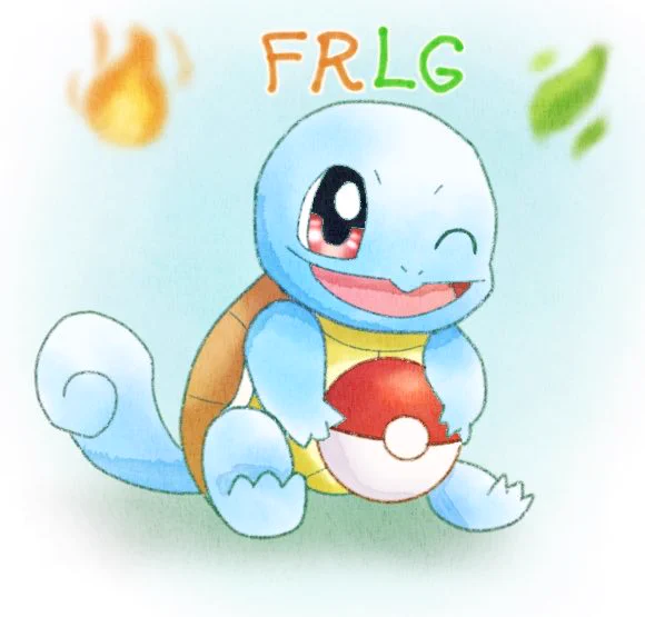 ファイアレッド始めてゼニガメ選んだので記念イラスト 楽しすぎてつい長時間遊んでしまいます楽しくて最高です #ポケモンイラスト #ポケモン30周年