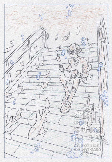 線画 ·。◌𓈒𓏸
#ドローイングモール_vol3 