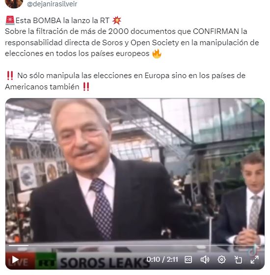 SIEMPRE CON LO PEOR DE LA TIERRA.
Con mucha certeza hay que dirigir las miradas hacia el especulador magnate internacional George Soros, ese para el que se presume que trabaja desde siempre <a href="/sanchezcastejon/">Pedro Sánchez</a> y por el que lleva haciendo las mayores barbaridades políticas y sociales