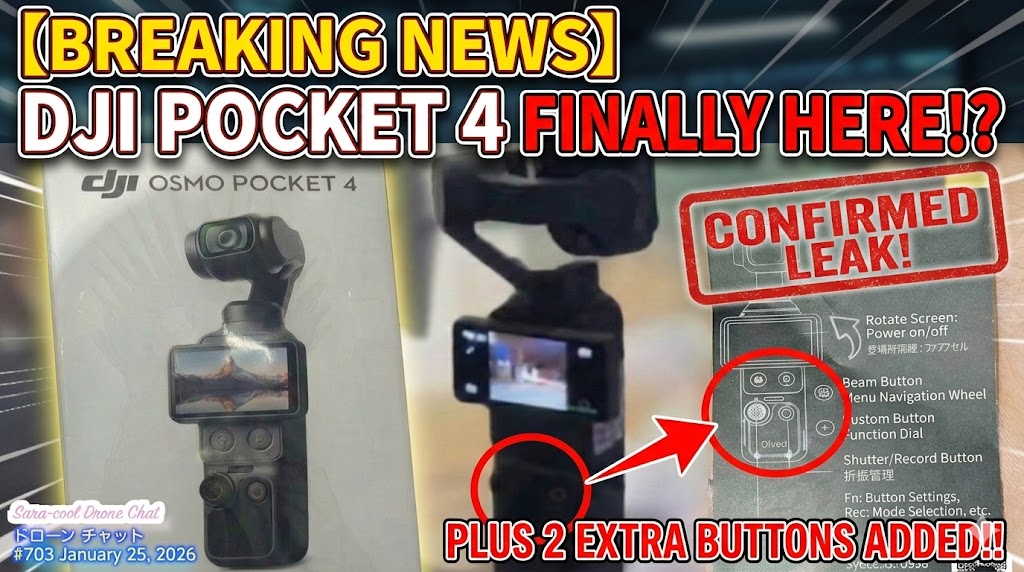 PreFlyTech's tweet image. DJI POCKET 4 LEAKED? 📸

The first look at the Osmo Pocket 4 just dropped! Looks like DJI is doubling down on physical controls:

2 New Custom Buttons for faster shortcuts.

Pro-Control Dial for precision shots.

Improved Rotating Screen interface.

 Coming soon? 👇

#DJIPocket4