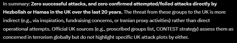 There has not been a single terrorist attack in 20 years in Britain carried out by Iranian proxies. Not even one planned. 

If the claim is that we must destroy regimes because their people pose a threat to us here, you'd be advocating that we declare war on Pakistan.