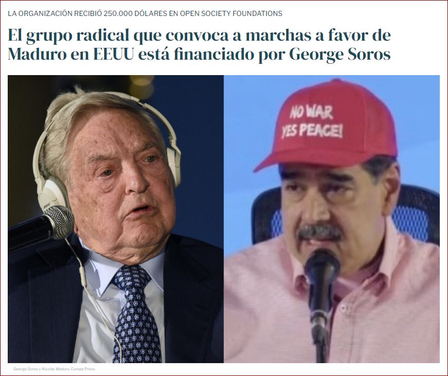 SIEMPRE CON LO PEOR DE LA TIERRA.
Con mucha certeza hay que dirigir las miradas hacia el especulador magnate internacional George Soros, ese para el que se presume que trabaja desde siempre <a href="/sanchezcastejon/">Pedro Sánchez</a> y por el que lleva haciendo las mayores barbaridades políticas y sociales
