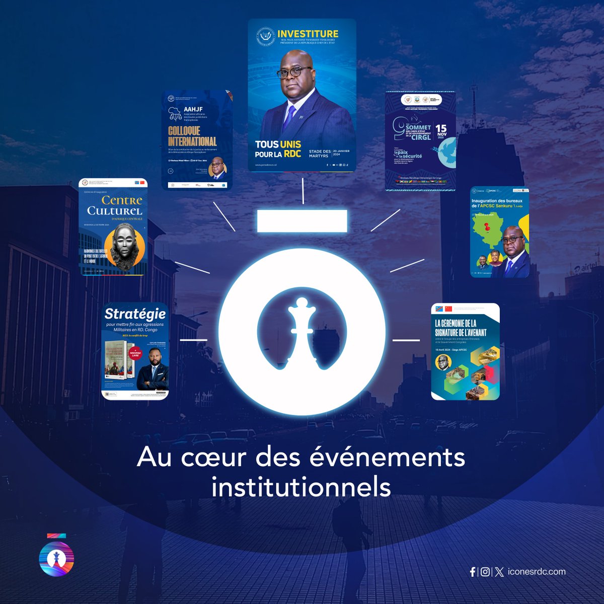 IconeRdc's tweet photo. Quand l’institutionnel rencontre l’impact.
Nous sommes là où se jouent les grands moments.
Au cœur des événements qui construisent l’avenir de la RDC. 
#AuCoeurDesÉvénements #IconesRDC #Impact #RDC https://t.co/xNMcVWAiKo