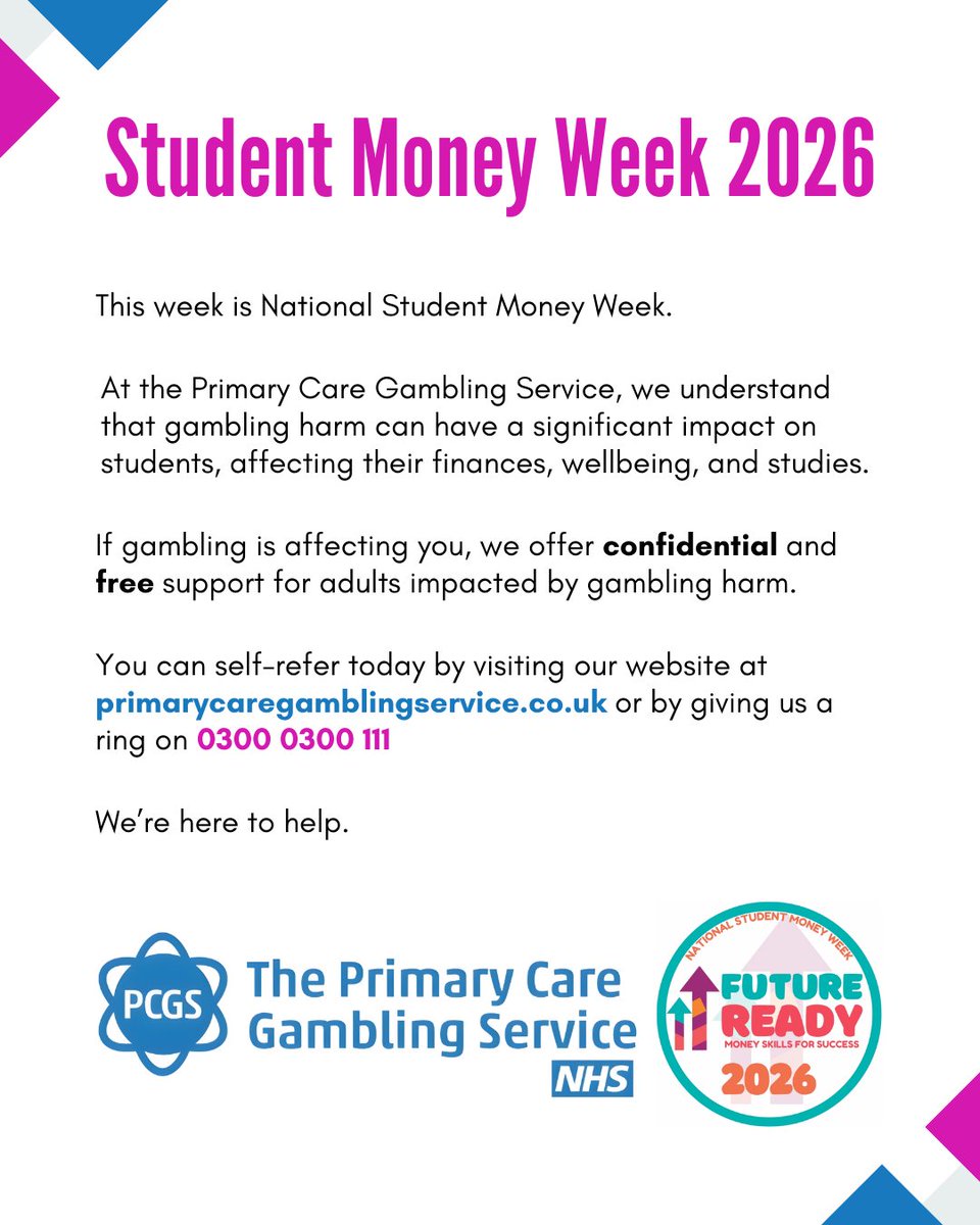 NHS Primary Care Gambling Service tweet media