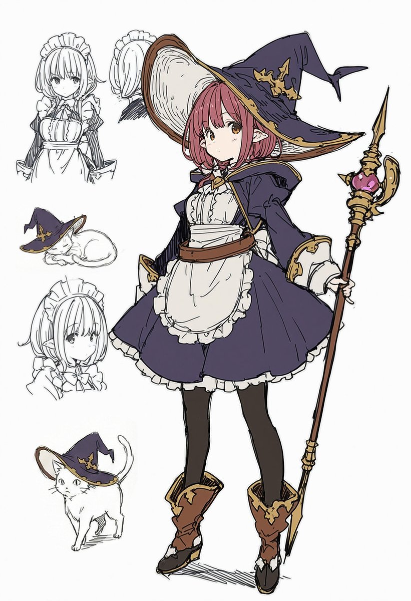 〇校生の時に作った自キャラを思い出しながらのメイキング。
普段は黒猫の姿だけど～的な設定が、私の中で流行ってた 