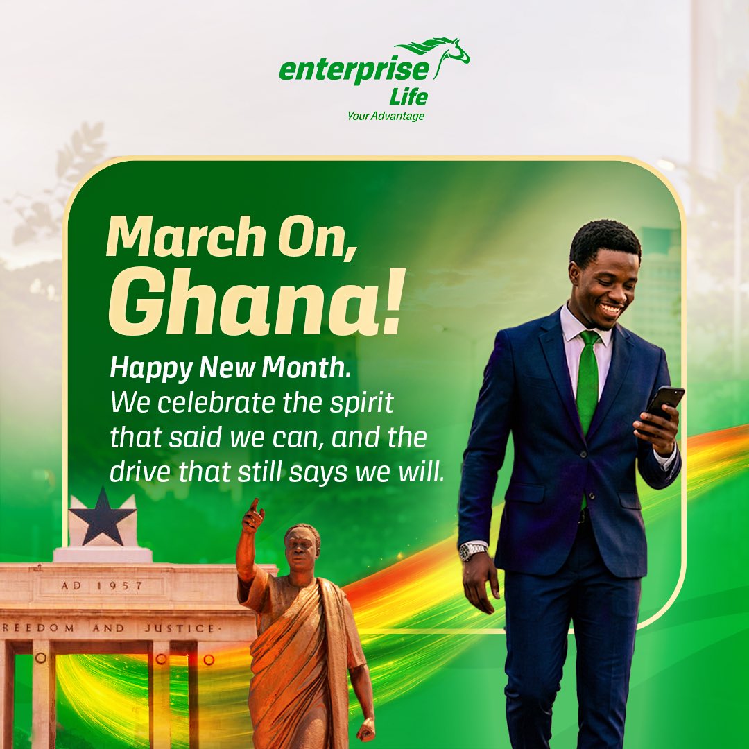 elghconverses's tweet photo. March On, Ghana 🇬🇭
This new month, we celebrate the resilience that brought us this far and the ambition that will take us even further.

Here’s to growth, protection, and building futures with confidence.

#YourNeedsYourWay
#MarchOnGhana
#GhanaMonth
#EnterpriseLife
#NewMonth https://t.co/AH0eEujJu4