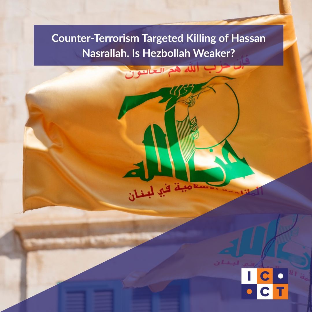 ICCT_TheHague's tweet photo. What is the potential effectiveness of 28th Sept #Nasrallah #TargetedKilling in defeating #Hezbollah long-term?

In this analysis, @GraigKlein explains why the #terrorist group is likely to survive #Israel’s campaign of strikes and killings.

Read more ➡️ https://t.co/rDrKZUu308 https://t.co/JgJ5BGT1sL