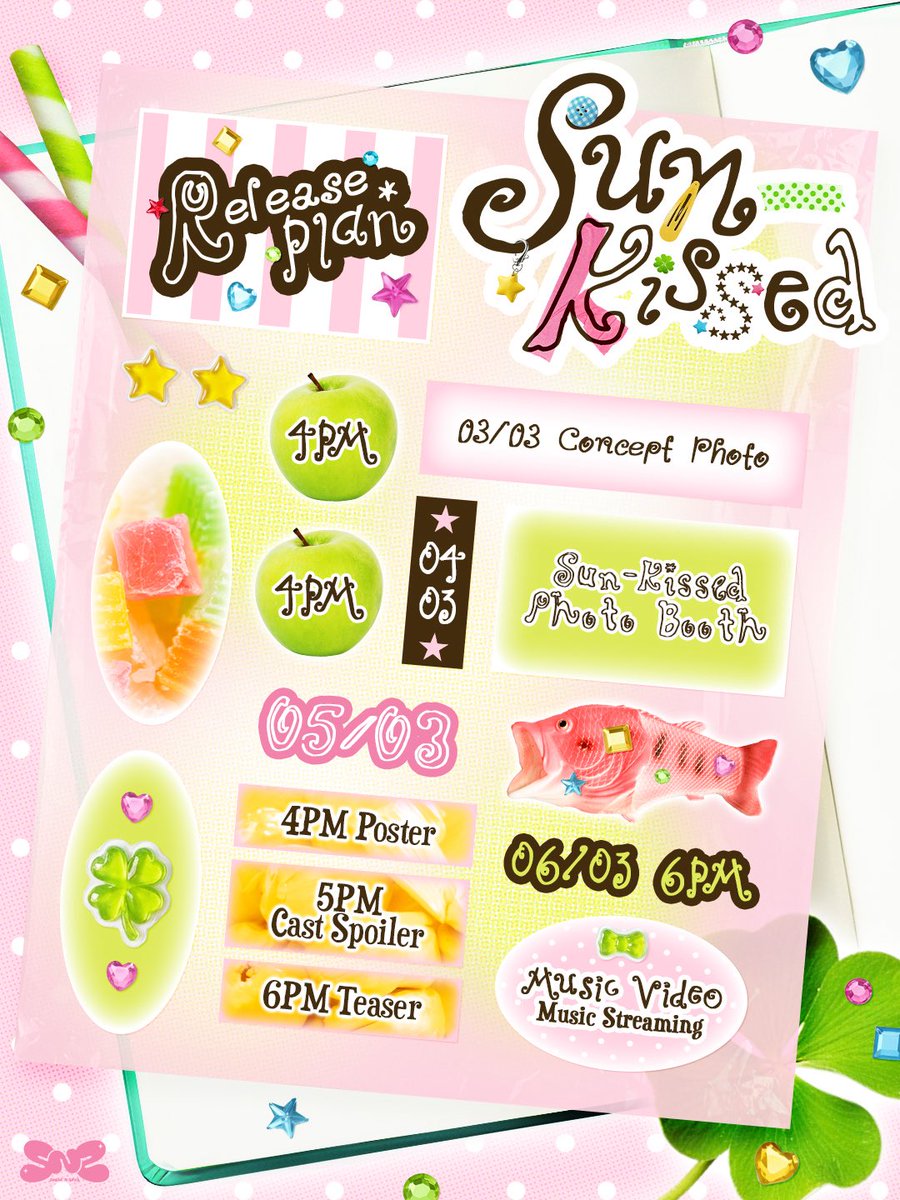 Litent_Official's tweet photo. Sugar ’N Spice (SNS) - Sun-Kissed
<RELEASE PLAN>

📌 Music Streaming Release on 06.03.2026 | 6PM 
📌 Pre-Save Available : https://t.co/DP39zOXTbw
📌 M/V Release on 06.03.2026 | 6PM

Hashtag #.SNS_SunKissed เริ่มเทรนด์วันที่ 06.03.2026 เวลา 17.30 น.

#SunKissed
#SugarNSpice #SNS 
#litentertainmentth