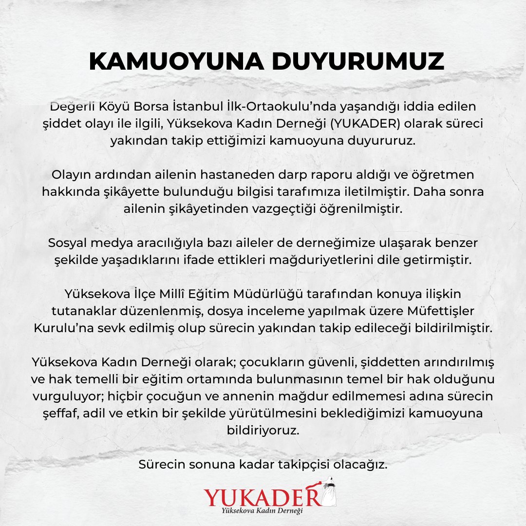 Yüksekova Kadın Derneği tweet media
