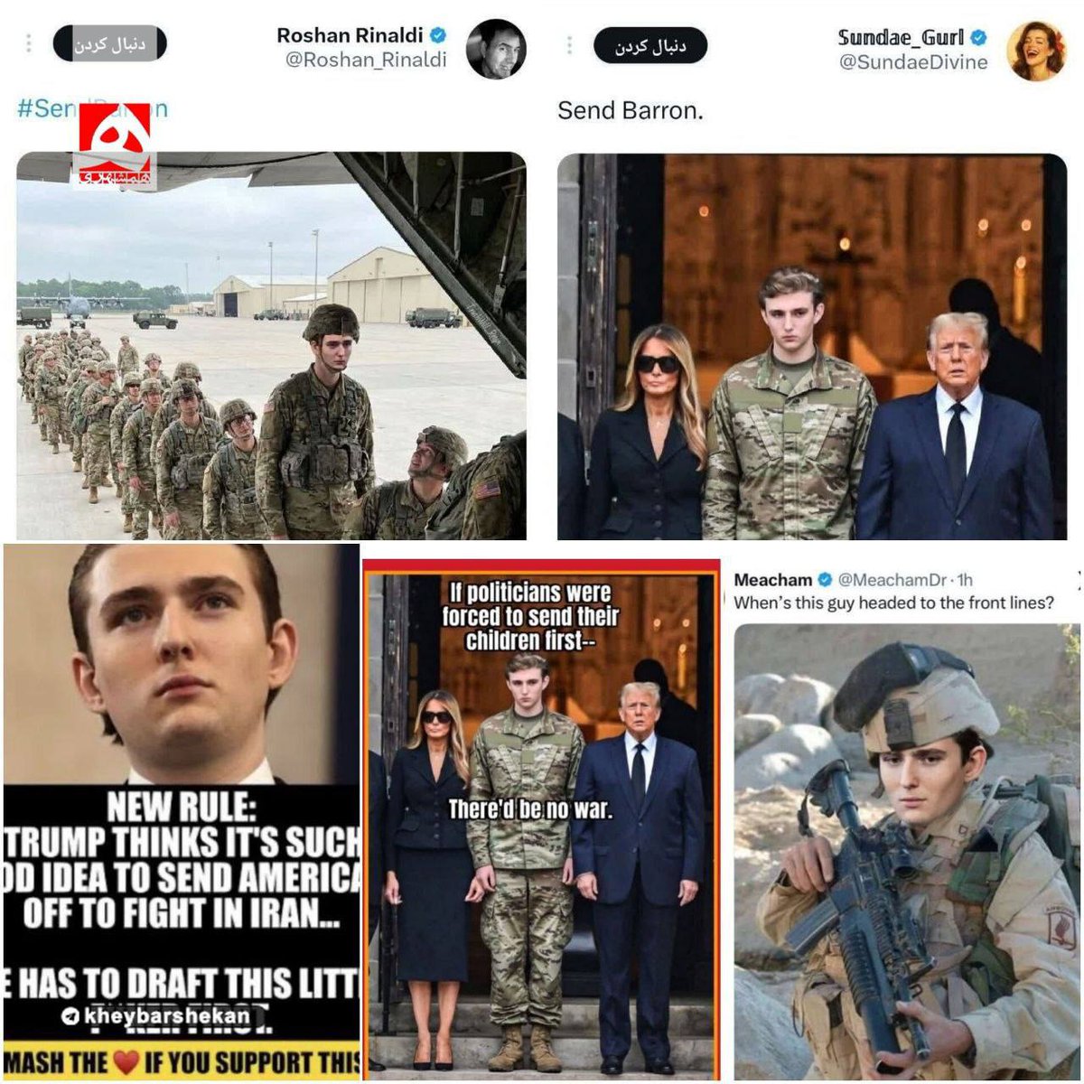 WSyb22's tweet photo. #SendBarron #SendBaron #SendBarronToWar
Enough #Israhelli wars for ur pedo-blackmailed, corrupt criminal fat a$$ tryna deflect & bury the #EpsteinFiles
The enemy is NOT Iran !! The enemies of humanity r in hell Aviv and the white house !! Give yourself up!
#EpsteinTrumpCoverUp https://t.co/0iIBAlWLPQ