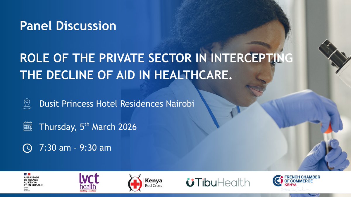 LVCTKe's tweet image. As global health financing shifts, bold local innovation matters. @LVCTKe joins leaders at a panel by @frkenya_chamber on sustaining healthcare amid declining aid. Dr Cleophas Ondieki shares insights on resilient, people-centred systems. #LVCTHealth #AfricaHealthHub