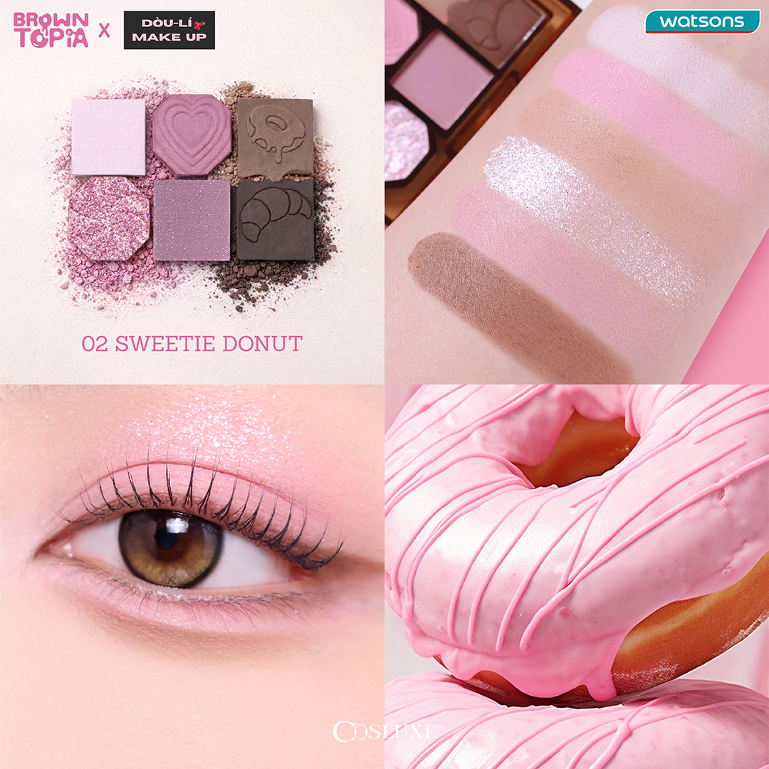WatsonsThailand's tweet photo. ไอเทมตาแตก! #Cosluxe BROWNTOPIA พาเลทตา 4 เฉดสีละมุนใจ สีชัด เกลี่ยง่าย ทาได้ทุกวัน ✨
01 Crunchy Cookie 🍪
02 Sweetie Donut 🍩
03 Peachy Macaron 🍑
04 Ruby Choco Cake 🍰
ตลับเดียวครบ จบงานตาและดอลลี่อาย!

💸 เพียง 259.- (ถึง 25 มี.ค. 69)
#รีวิววัตสัน https://t.co/WOr5T1wjNA