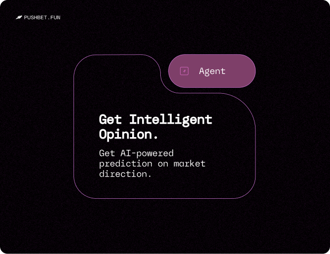 pushbetfun's tweet photo. AI-powered forecasts is live! 🔥

With the @pushbetfun markets agent deployed, bettors can now get insights & intelligent opinion towards the output of upcoming rounds across all three markets (BTC, ETH, and SOL).

Watch this space! ✨

Start your journey at https://t.co/Bjl4qGWjo5