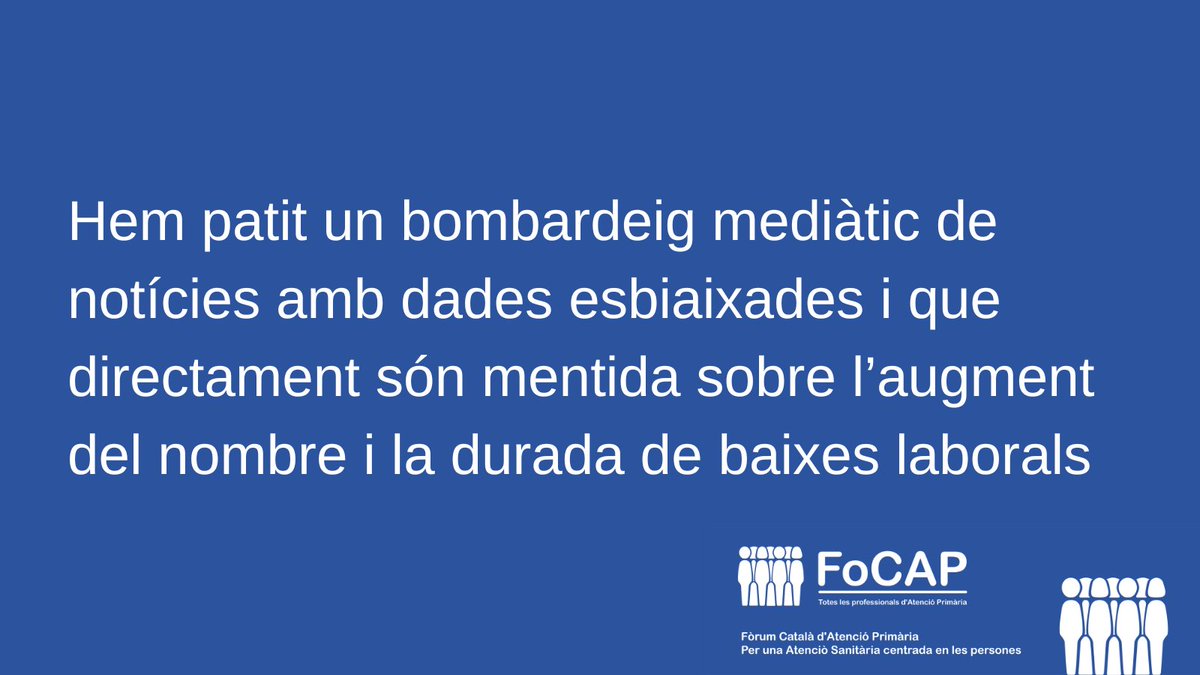 ⚪🔵 S'estan proposant mesures que tracten el treballador com si fos una màquina amb una peça espatllada, on l’objectiu no és la recuperació de la seva salut, sinó forçar la seva reincorporació

🔗 focap.wordpress.com/2026/03/02/dre…